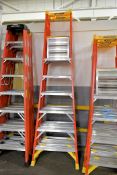 Lot - (2) Werner Model PD6206 300-lb. Capacity 6' Fiberglass Step Ladders (Located in Bldg 2)
