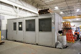 10' Long x 20' Wide x 8-1/2' High Modular Office; In-Wall A/C Unit, Fluorescent Lighting, 72