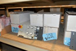 Lot - (7) Allen Bradley Cat No. 442G-MABLB-UL-E0JP4679 Ethernet Lock Modules in (1) Group