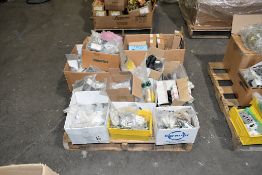 Lot - SMC VHS Hand Valves, Modular Air Filters, SMC Solenoid Valves, Automation Cables, Etc