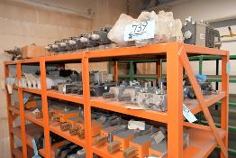 Lot - Pneumatic Clamping Cylinders on (1) Shelf