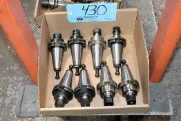Lot - (8) Cat 40 Collet Chucks in (1) Box