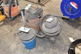 Lot - (1) Ridgid Model WD14500 6 HP 14 Gallon Portable Shop Vac, Etc.