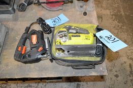 Ryobi Model JS651L1 3,200 RPM Electric Jig Saw with Warrior Model 58258 3,000 RPM Electric Orbital