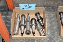 Lot - (6) Cat 40 Collet Chucks in (1) Box
