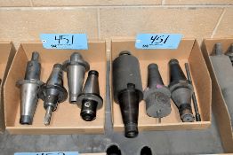 Lot - (4) NMTB 50 End Mill Holders, (1) NMTB 50 Boring Head and (2) NMTB 50 Tool Holders