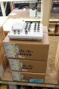 Lot - (3) Cisco IE-3400H-16FT-E Catalyst IE3400 Heavy Duty Series Ethernet Switches with Case Boxes