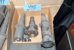 Lot - (3) NMTB 50 Face Mill Holders with Face Mills in (1) Box