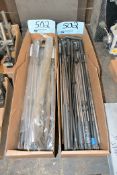 Lot - Drawbars in (2) Boxes