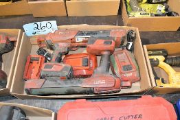 Lot - Hilti Model HDE 500-A22 21.6 Volt Cordless Adhesive Dispenser, Hilti Model HDE 500-A18