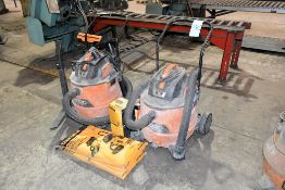Lot - (2) Ridgid Model HD18000 6.5 HP 16 Gallon Portable Shop Vacs