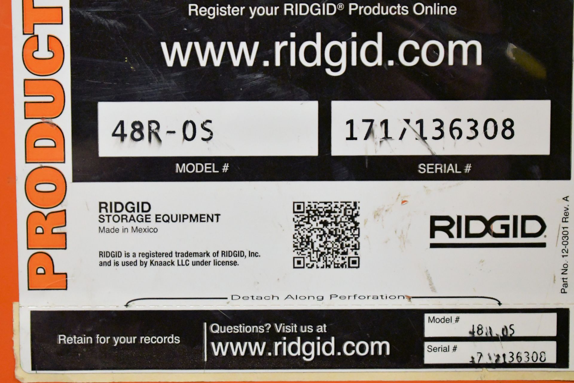 Ridgid Model 48R-0S 48