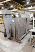 Lot - Steel Mesh and Sheet Stock with Rack