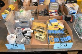 Lot - Stencils and Marking Ink in (3) Boxes