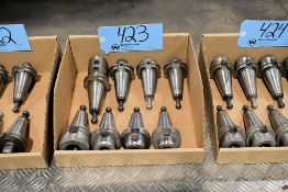 Lot - (8) Cat 40 End Mill Holders in (1) Box