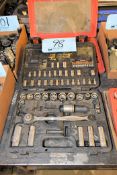 Ratchet and Socket Set with Socket Driver and Bit Set