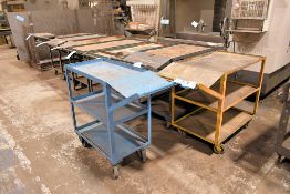 Lot - (8) Heavy Duty Steel Shop Carts in (1) Group