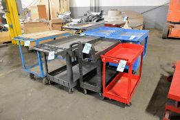 Lot - (9) 4-Wheel Shop Carts (Located in Bldg 2)