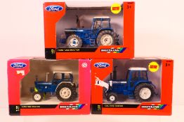 Britains - three 1:32 scale models comprising a Ford TW30 Tractor # 42841 in original window box,