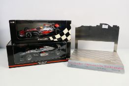 Minichamps - Two boxed 1:18 scale racing