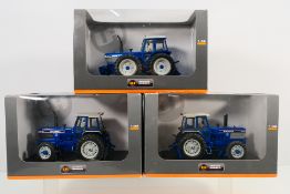 Universal Hobbies - three 1:32 scale model Tractors comprising Ford TW-25 Force II 4x4 1985,