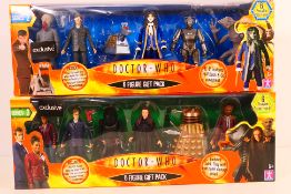Doctor Who Character Options - two 6 figure gift packs (series 2 and 3) as illustrated to include