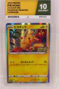 Pokemon - Graded - 2020 Promo Pikachu # 124/S-P JPN rated 10 GEM MINT by Ace Grading.