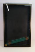 Picture Pride Cabinets - A black wall mounted display cabinet with 11 x glass shelves and removable