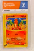 Pokemon - Graded - 2002 Charmander Expedition # 98 graded 9 MINT by Ace Grading.