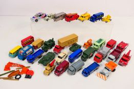 Matchbox - A collection of unboxed vehicles including Commer ice cream van # 47,