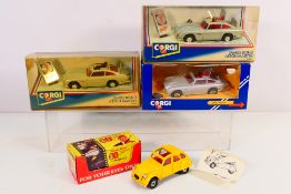 Corgi - James Bond - 4 x boxed models, For Your Eyes Only Citroen 2CV # 51655,