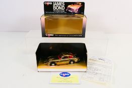 Corgi - James Bond - A boxed limited edition Goldfinger 30th Anniversary gold finish Aston Martin