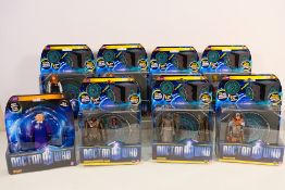 Doctor Who Character figures - a total of 8 items comprising carded action figures with cds
