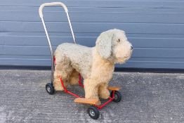 Lines Bros / Triang - a vintage push-along dog walker,