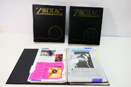 Zodiac - 'You, Your Stars and the Mystic Arts' - three volumes contained in black and gold binders,