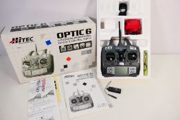 Hi-Tec - A boxed Hi-Tec 6 Channel digital proportional FM radio control system.