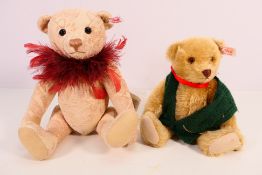 Steiff - Two unboxed Steiff bears.