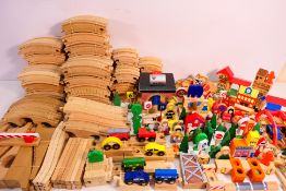 Brio - A quantity of Brio wooden railway