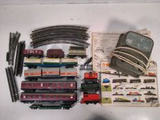 Vintage Tri-ang Hornby OO Gauge Train Lot w/ Meccano Controller, Track & Wagons