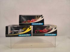 Scalextric F1 Lot—Ferrari C2115, McLaren C2261, Williams 1:32 Slot Cars, Original Boxes