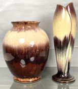 Jasba & Scheurich. Zwei Vasen. Mid-Century. Deutschland.