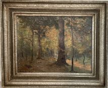 SAUER, JOSEF, Öl auf Leinwand, "Frühling im ...", Pasing, 1. Hälfte 20. Jhd. 