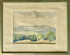 SCHWARZ, G. Aquarell. 1945.
