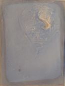 FAUSEL, MARTIN(*1960, lebt in Wilhelmsdorf) "Kopf" 2019, Acryl auf Leinwand, DEUTSCHLAND. 