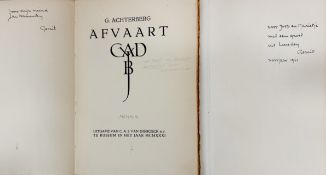 ACHTERBERG, G. Afvaart. Bussum, 1931. 64, (6) pp. Owrps., uncut. (W. traces