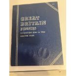 An album of GREAT BRITAIN PENNIES coins. 1930 to 1966. Completely full with no exceptions. Even