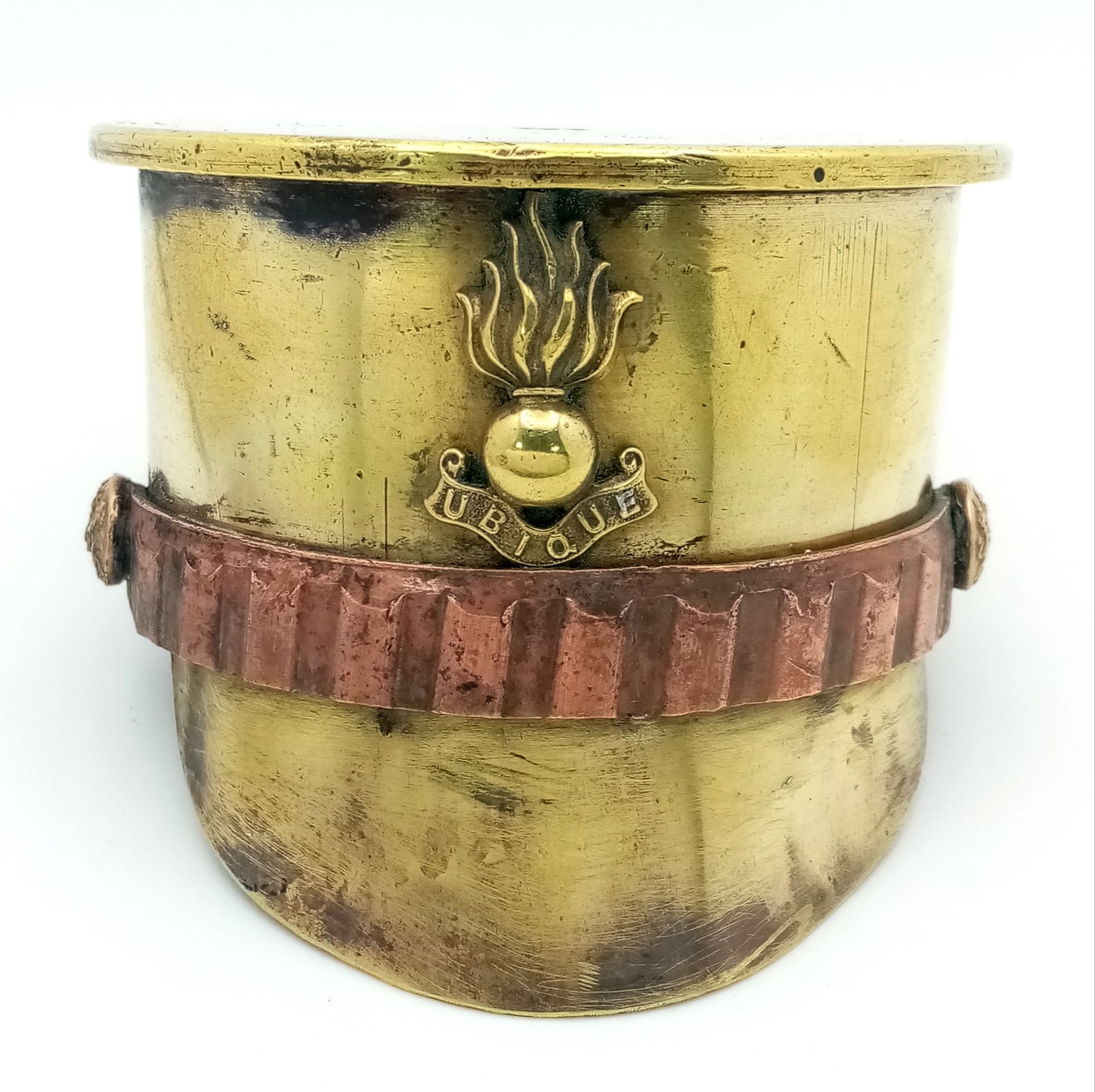WW1Trench Art Cap Made from a 1917 Dated Artillery Shell Case