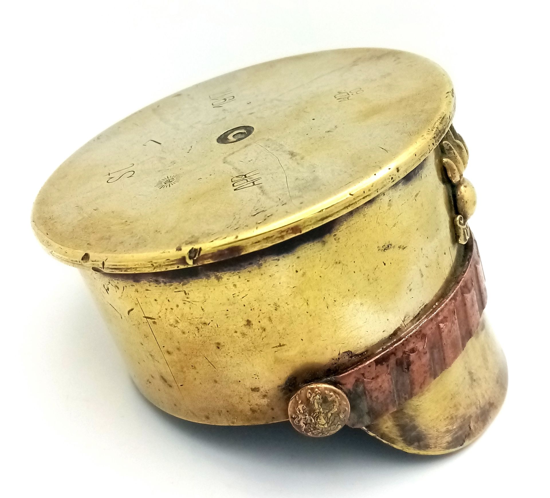 WW1Trench Art Cap Made from a 1917 Dated Artillery Shell Case - Image 3 of 5