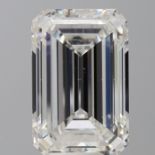 A 10.1ct Emerald Cut Lab-Grown Diamond. Colour E, clarity VS2. IGI certified. Cert no: