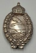 WW1 Imperial German .800 Silver Pilots Badge in Original Box.